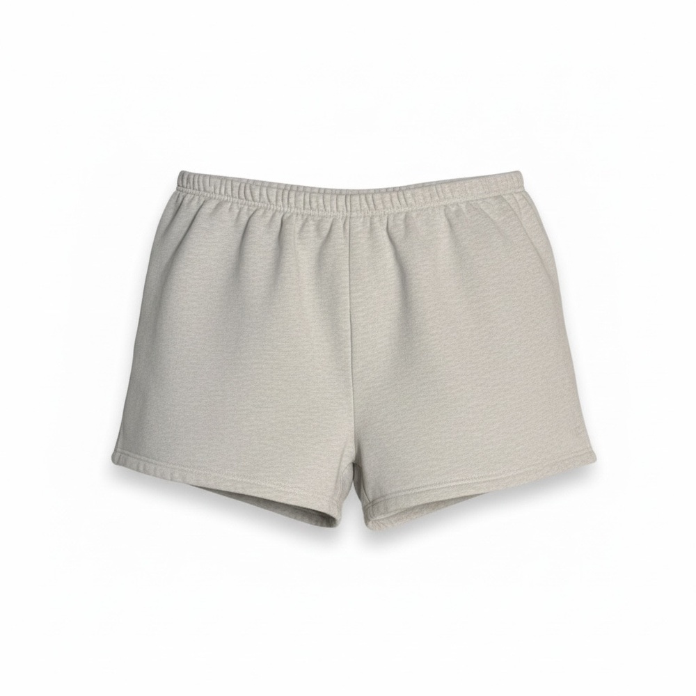 Aritzia Light Grey Perfect Fit SWEATFLEECE Cozy Fleece  Athletic Shorts Size XL